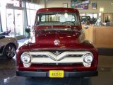 1953 Dark Red Metallic Ford F100 Pickup Truck #42873688