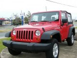 2007 Flame Red Jeep Wrangler X 4x4 #42873697