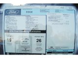 2011 Ford Edge SE Window Sticker