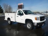 2011 Summit White GMC Sierra 2500HD Work Truck Regular Cab 4x4 Chassis Commercial #42928476