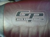 2002 Pontiac Grand Prix GTP Sedan Marks and Logos