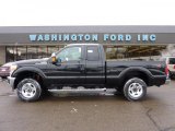 2011 Tuxedo Black Metallic Ford F250 Super Duty XLT SuperCab 4x4 #42990368