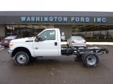 2011 Oxford White Ford F350 Super Duty XL Regular Cab 4x4 Chassis #42990373
