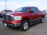 2008 Inferno Red Crystal Pearl Dodge Ram 1500 Big Horn Edition Quad Cab 4x4 #42990688