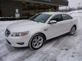 White Platinum Metallic Tri-Coat Ford Taurus in 2010