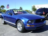 2007 Vista Blue Metallic Ford Mustang V6 Deluxe Convertible #429818