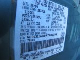 1994 B-Series Truck Color Code for Seafoam Green Metallic - Color Code: NC