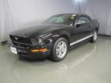 2005 Black Ford Mustang V6 Deluxe Convertible #43184948