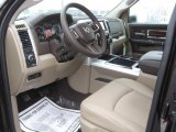 2011 Dodge Ram 3500 HD Laramie Mega Cab 4x4 Dually Light Pebble Beige/Bark Brown Interior