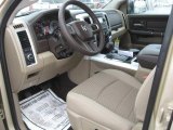 2011 Dodge Ram 1500 Lone Star Crew Cab 4x4 Light Pebble Beige/Bark Brown Interior