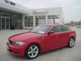 2008 Crimson Red BMW 1 Series 128i Coupe #43185011