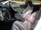 2011 Ford Fiesta SEL Sedan Plum/Charcoal Black Leather Interior