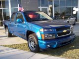 2009 Aqua Blue Metallic Chevrolet Colorado LT Crew Cab #4312857