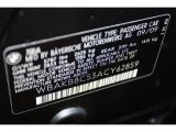 2010 BMW 7 Series 750Li Sedan Info Tag