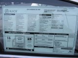 2010 Buick LaCrosse CXL AWD Window Sticker