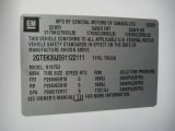2009 GMC Sierra 1500 SLT Z71 Extended Cab 4x4 Info Tag