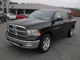 2011 Brilliant Black Crystal Pearl Dodge Ram 1500 Big Horn Crew Cab #43339597