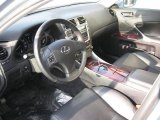 2007 Lexus IS 250 AWD Black Interior