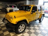 2011 Detonator Yellow Jeep Wrangler Unlimited Sahara 4x4 #43338615