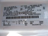 2005 E Series Van Color Code for Oxford White - Color Code: YZ