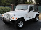 2001 Stone White Jeep Wrangler Sahara 4x4 #43338807