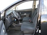 2010 Nissan Versa 1.8 S Hatchback Charcoal Interior
