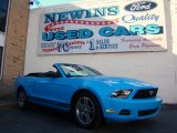 2010 Grabber Blue Ford Mustang V6 Premium Convertible #43340064
