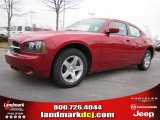 2010 Inferno Red Crystal Pearl Dodge Charger SE #43440314