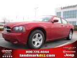 2010 Inferno Red Crystal Pearl Dodge Charger SE #43440317