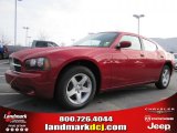 2010 Inferno Red Crystal Pearl Dodge Charger SE #43440323