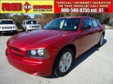 2007 Inferno Red Crystal Pearl Dodge Charger SE #43441176
