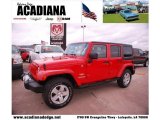 2011 Flame Red Jeep Wrangler Unlimited Sahara 4x4 #43440408