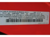 2011 Volkswagen Jetta S Sedan Info Tag