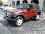 2007 Red Rock Crystal Pearl Jeep Wrangler X 4x4 #4341845