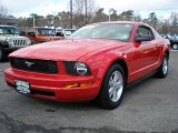 2007 Torch Red Ford Mustang V6 Deluxe Coupe #43555722