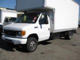 2007 Oxford White Ford E Series Cutaway E450 Commercial Cargo Truck #43555803