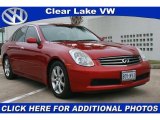 2006 Garnet Fire Red Metallic Infiniti G 35 Sedan #43557304