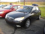 2008 Black Pearl Hyundai Elantra GLS Sedan #4364698