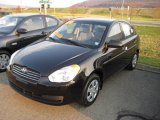 2009 Ebony Black Hyundai Accent GLS 4 Door #4364727