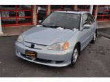 2003 Opal Silver Blue Metallic Honda Civic Hybrid Sedan #43782256