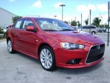 2009 Rally Red Pearl Mitsubishi Lancer RALLIART #438189