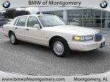 1996 Ivory Pearl Tri-Coat Lincoln Town Car Cartier #43880658