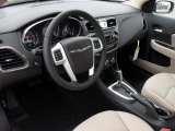 2011 Chrysler 200 Touring Black/Light Frost Beige Interior