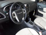 2011 Chrysler 200 Limited Black/Light Frost Beige Interior
