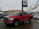 2008 Flame Red Dodge Ram 1500 Big Horn Edition Quad Cab 4x4 #43880549