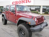 2007 Red Rock Crystal Pearl Jeep Wrangler Unlimited Rubicon 4x4 #43991124