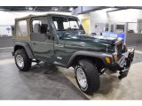Forest Green Pearl Jeep Wrangler in 2000