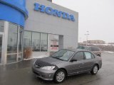 2004 Magnesium Metallic Honda Civic LX Sedan #43990910