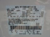 2011 Ford F150 Lariat SuperCab Info Tag