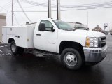 2011 Summit White Chevrolet Silverado 3500HD Regular Cab 4x4 Chassis #44087341